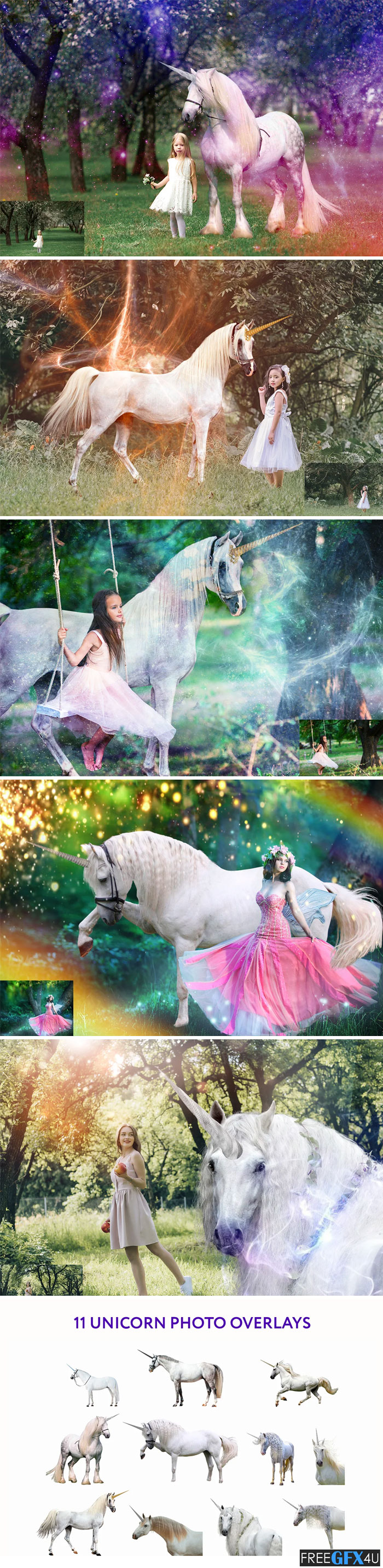 11 Unicorn Photo Overlays