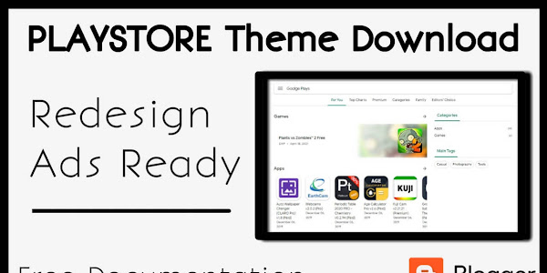 Google Play Store Blogger Template v2 FREE Download