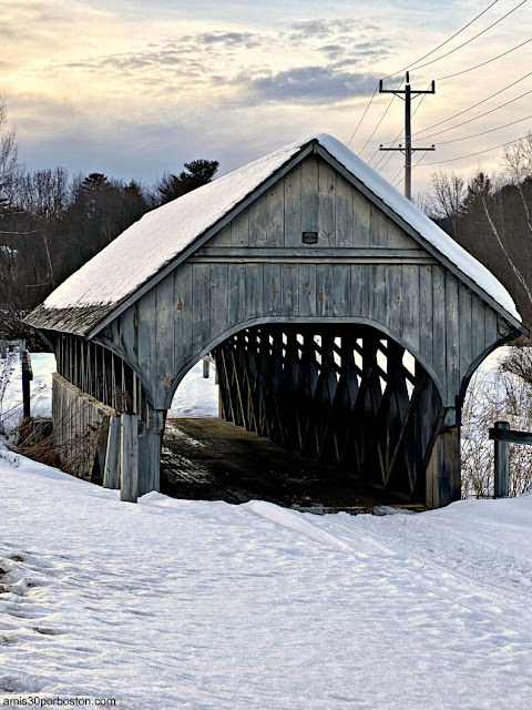 Puente Cubierto de Davis Park en Bethel, Maine