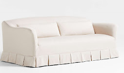 APARTMENT SIZE AND LARGE SLIPCOVER SOFA