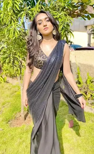 Tanya Sharma saree hot tv actress