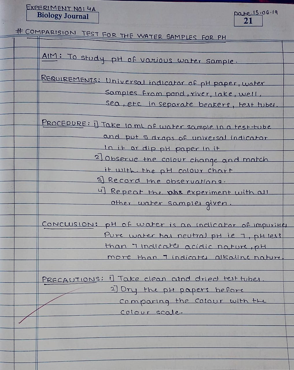 Maharashtra SSC Board 12 Class practical of Biology Journal solutions