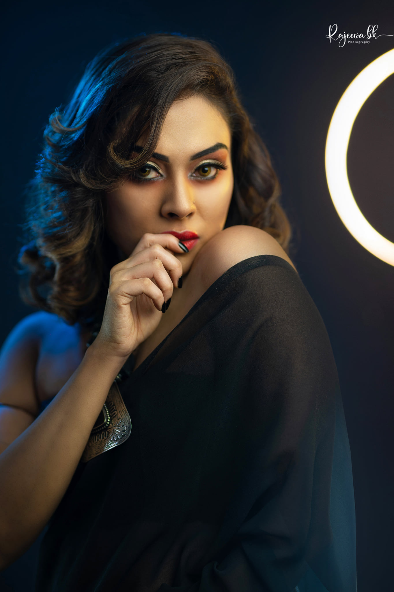 hot sexy black saree nude woman girl