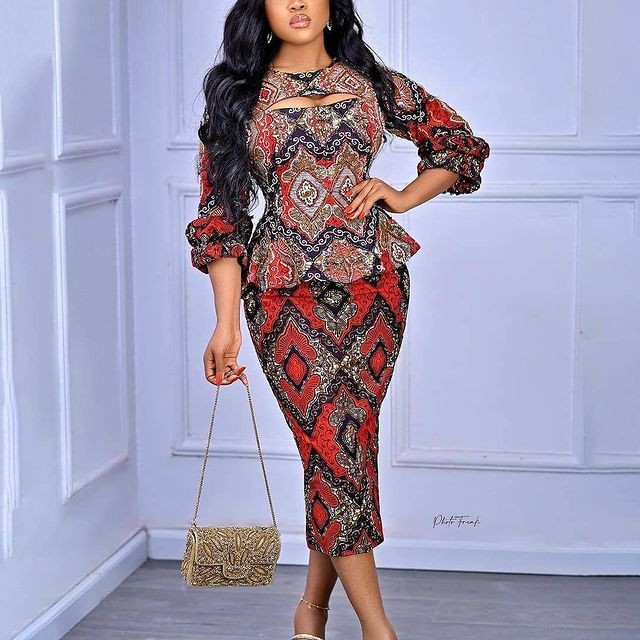 Latest Ankara Short Skirt and Blouse Styles