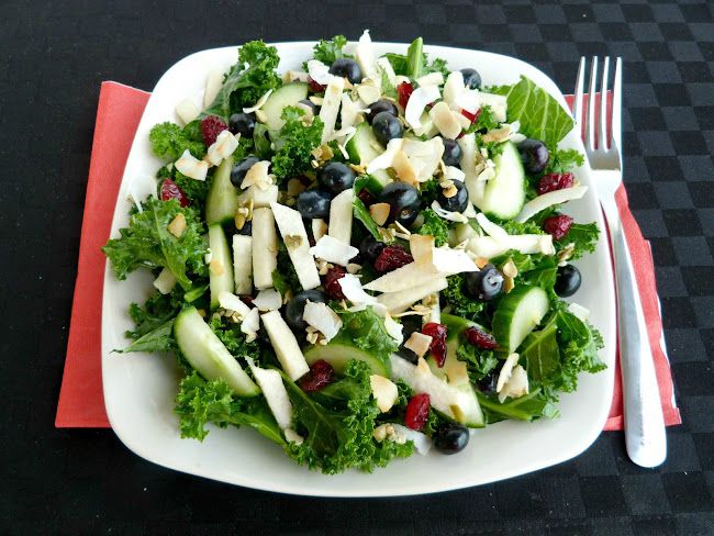 Blueberry Jicama Kale Salad Recipe