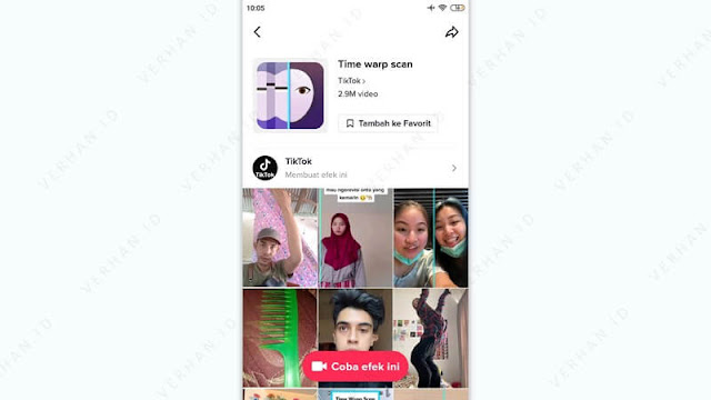 efek tiktok time warp scan