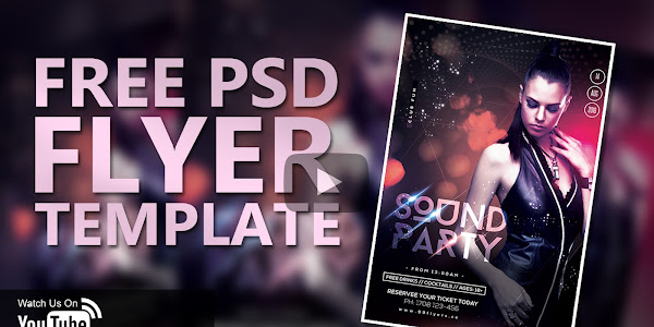 Sound Party Night Free PSD Flyer Template
