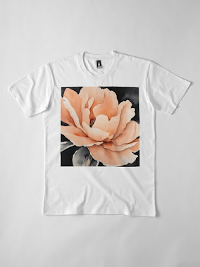 Peach Fuzz Pantone Trendfarbe Pfingstrose T-shirt