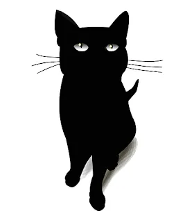 Black cat illustration