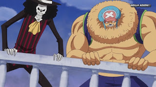 ワンピースアニメ WCI編 850話 ブルック チョッパー 人型 | ONE PIECE ホールケーキアイランド編