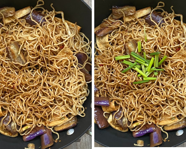Steps for Sichuan Eggplant Noodles with tofu