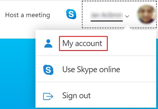 أين معرف Skype الخاص بي؟