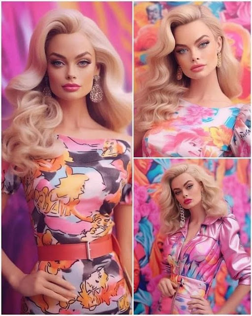 Barbie Margot Robbie Barbie Doll Midjourney AI Prompt 1