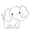 Kids Can Print Free Elephant Coloring Pages | Elephant Coloring Pages