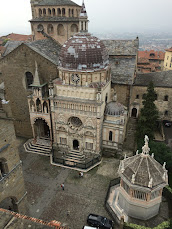 The Basilica with the Colleoni Chapel in the foreground