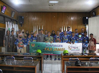 Pemberangkatan Atlit FAJI Jambi ke kejurnas Lampung 2021