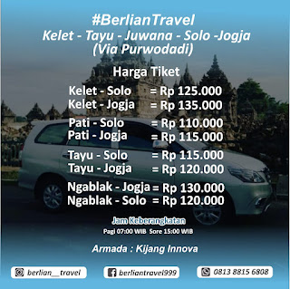 Tarif Perjalanan Travel Berlian Kelet