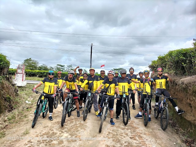 TIM BASICC LAKUKAN GOWES TOURING PESONA NUSANTARA RUTE BANDAR TINGGI KEBUN TEH SIDAMANIK