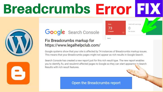 Google Search Console data-vocabulary.org schema deprecated error breadcrumbs