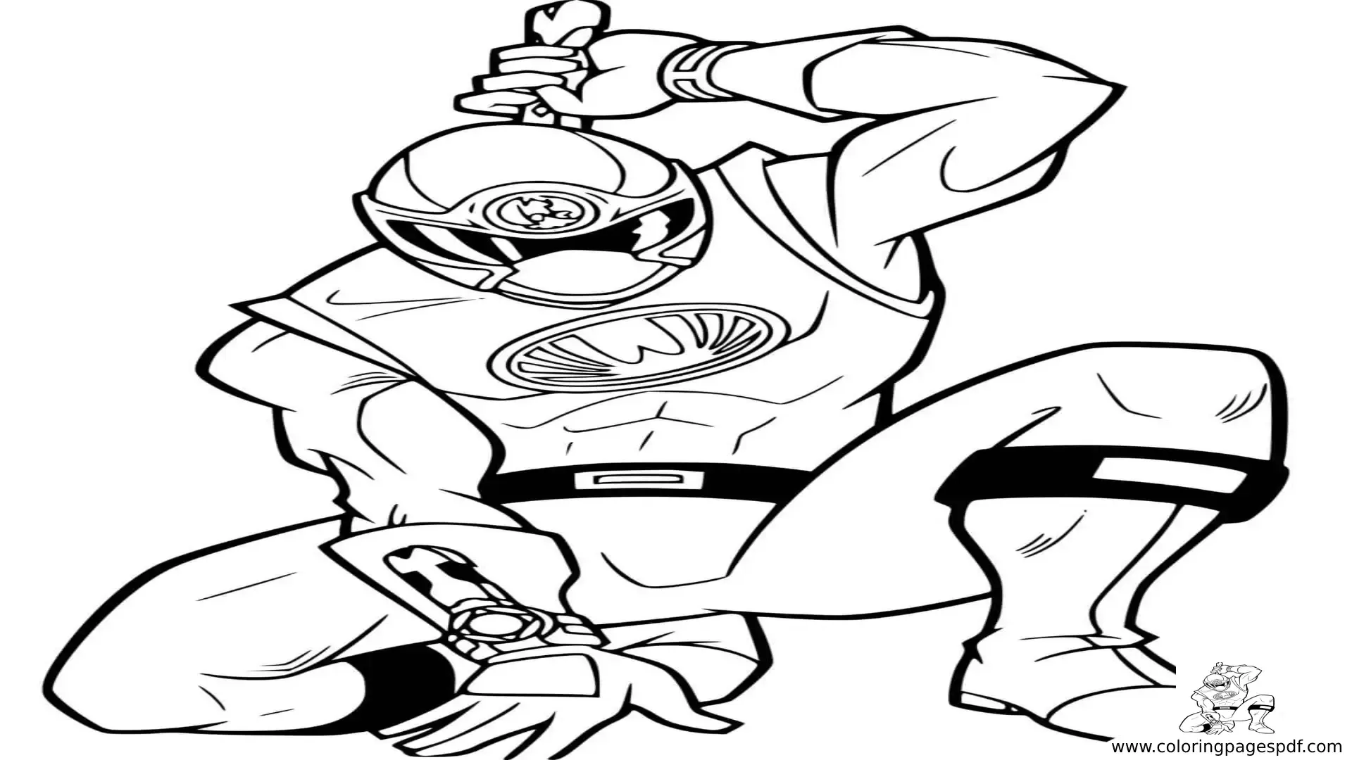 Coloring Pages Of Red Power Ranger Ninja Storm