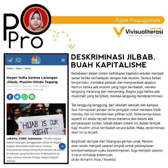 DESKRIMINASI JILBAB, BUAH KAPITALISME