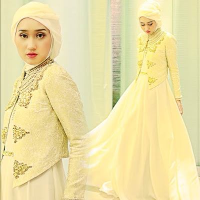 Model gamis kebaya kombinasi batik