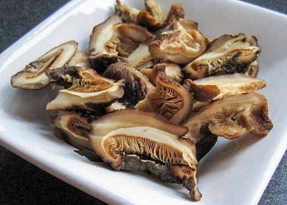 Rehydrated Chinese Mushrooms
