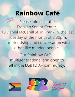 Rainbow Café Tuesday, Nov. 29 at 2:30 PM