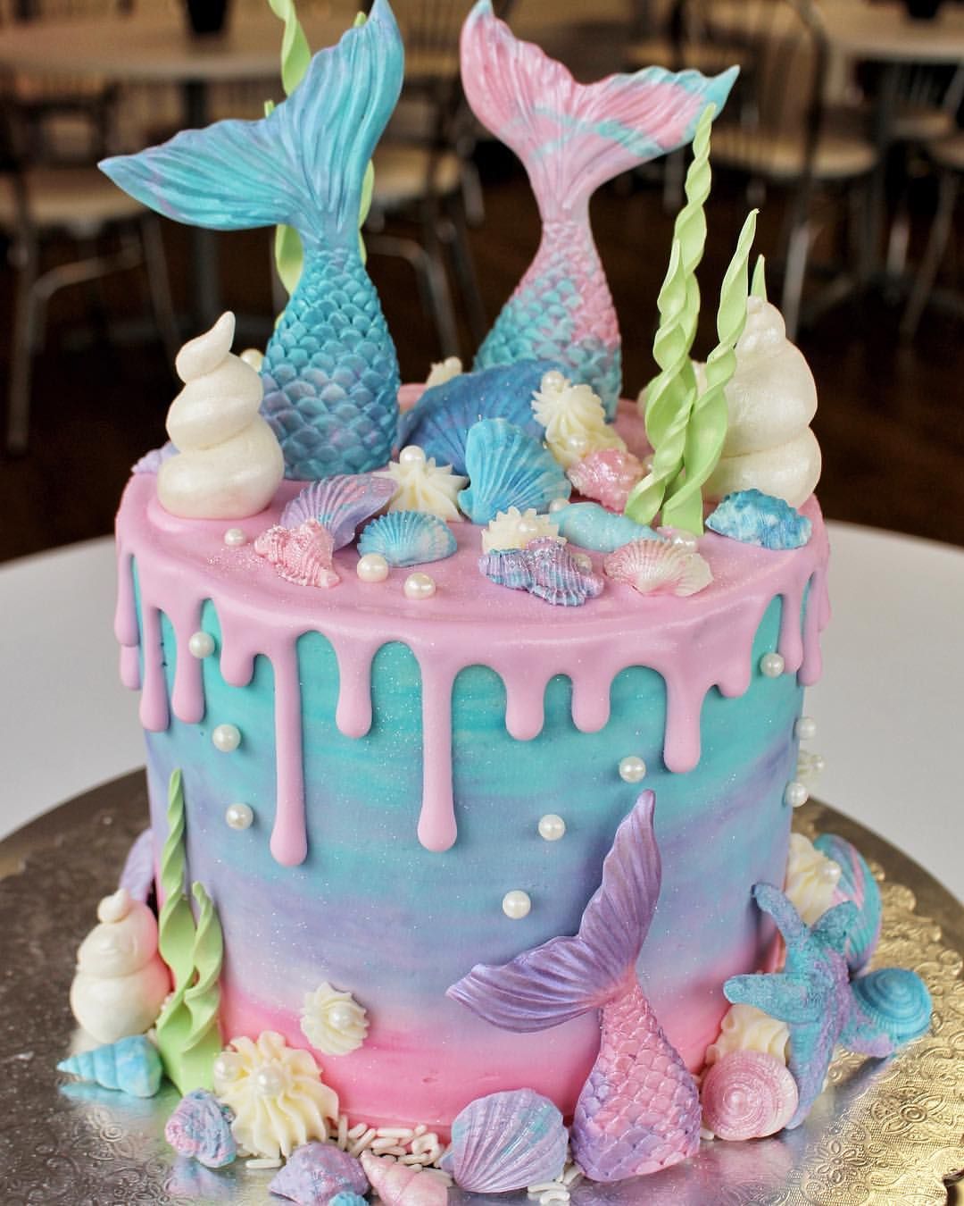 mermaid birthday cakes