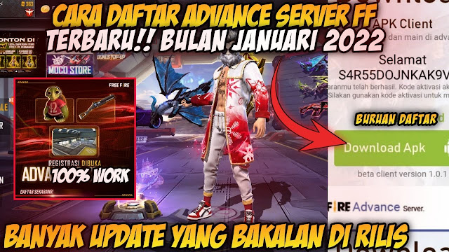 Kode Aktivasi FF Advance Server Tahun 2022 Terbaru, Kamu Wajib Tahu!