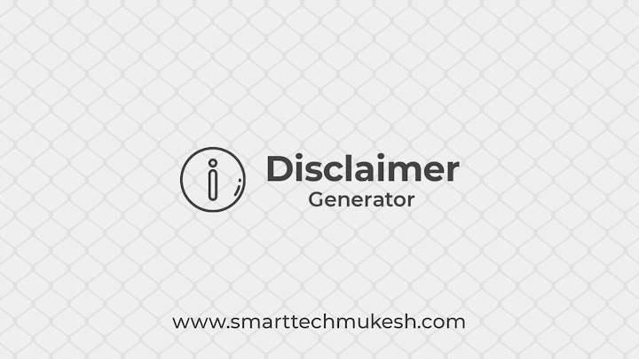 Disclaimer Generator