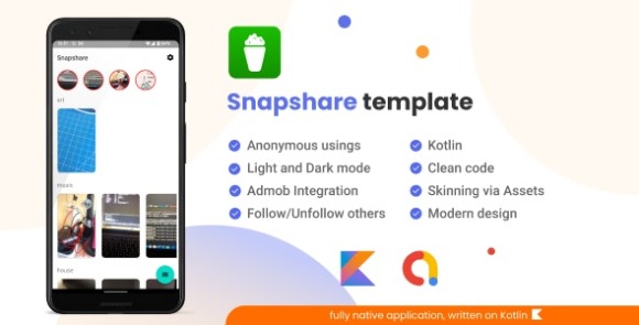 Rede de Compartilhamento de Histórias em Vídeo do Snapchat Snapshare v1.0 – Aplicativo Android com AdMob Ads Source