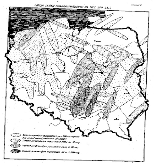 Радиационное заражение в результате ядерных ударов противника по территории Польши на 7:00 23 апреля 1973 года, командно-штабное учение «Родина».