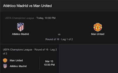 بث مباشر,اتلتيكو مدريد مانشستر يونايتد,دوري ابطال اوروبا,مانشستر يونايتد واتلتيكو مدريد