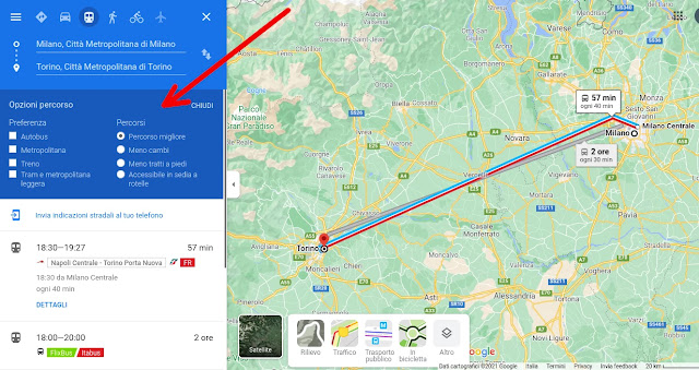 Crea il tuo percorso con Google Maps
