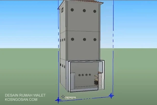 Contoh Desain Rumah Walet 4x4 2 Lantai