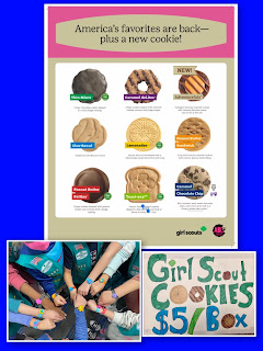Girl scout cookies alert for Saturday, Jan 29