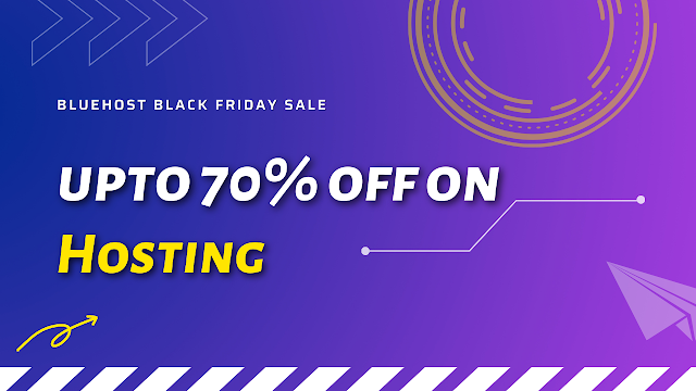 Bluehost Black Friday Sale: save upto 70% off on best and fast hosting services, GB SHOPPERZ