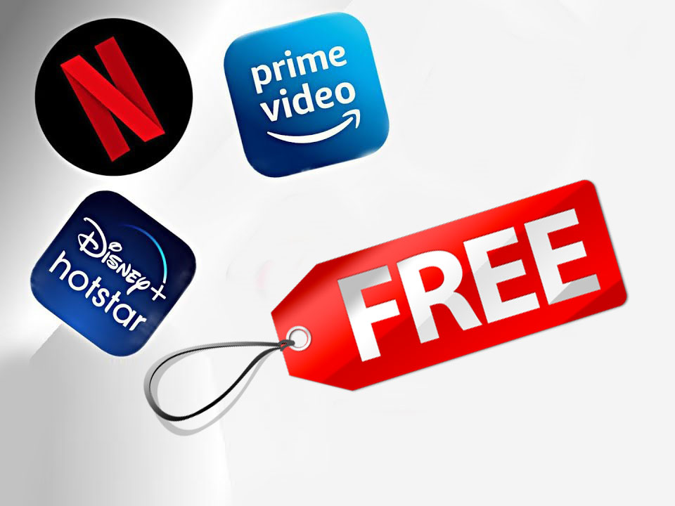 Get free Netflix, Amazon Prime and Disney+Hotstar