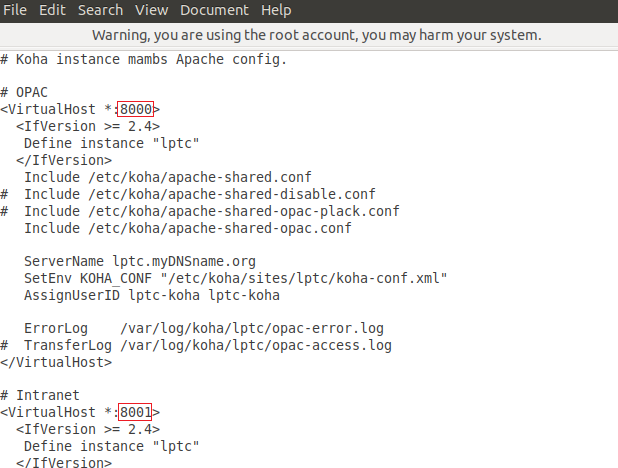 Installing Multiple Instances of Koha