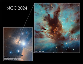 Hubble sees the Flame Nebula in visible light