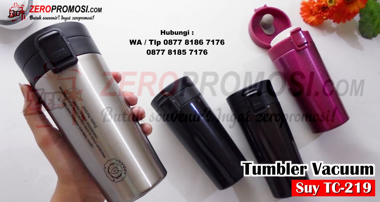 Jual Grosir Suy Vacuum Tumbler Murah, Termos souvenir promosi tipe TC-219, Vacum Tumbler suy TC-219, Vacuum Tumbler Suy 380ML TC219, Botol Minum Tumbler Vacuum Tumbler Suy TC-219 Untuk souvenir, Souvenir Tumbler Stainless Vacuum SUY TC-219