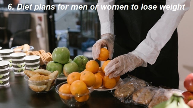 Diet plans for men or women to lose weight