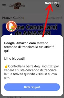 Usare DuckDuckGo da Smartphone - 7 visualizza i traccianti del sito che visiti