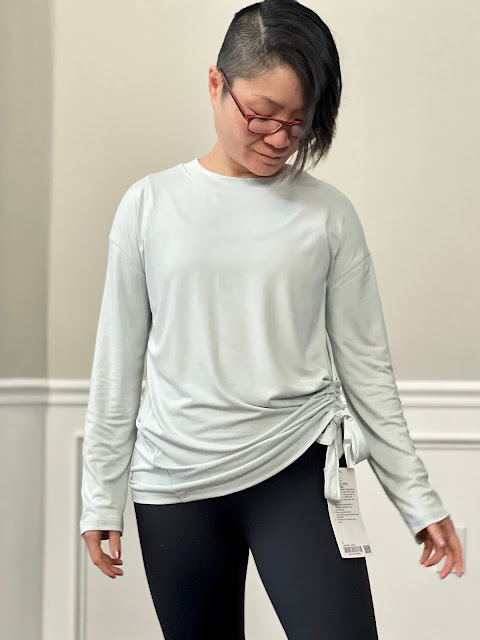 Fit Review Friday! Ebb To Street Long Sleeve, All Yours Short Sleeve Tee,  Ribbed High-Rise Jogger 7/8 Length, Side Cinch Long Sleeve Crew