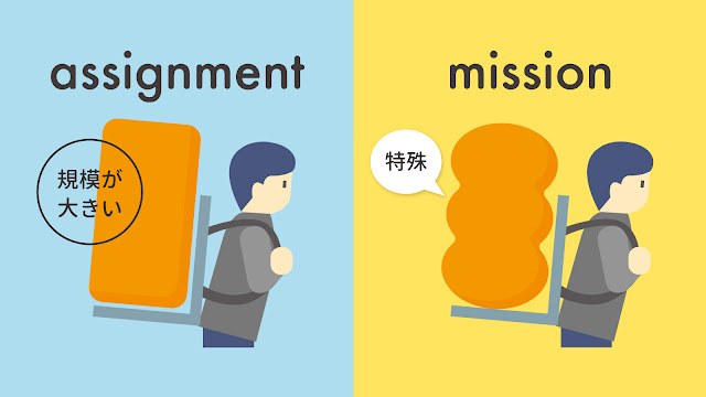 assignment と mission の違い