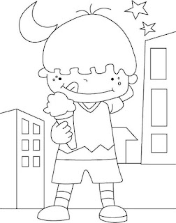 coloring pages of icecream