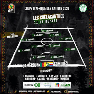 Cameroun vs Comores : Voici la composition des coelacanthes