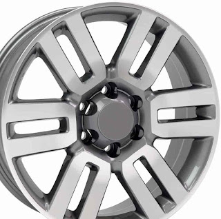 OE Wheels LLC 20 inch Rim Fits Toyota Tundra Wheel 2000 - 2006 TY10 20x7 Gunmetal Mach'd Wheel Hollander 69561
