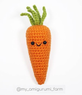 PATRON GRATIS ZANAHORIA AMIGURUMI 50060 🥕